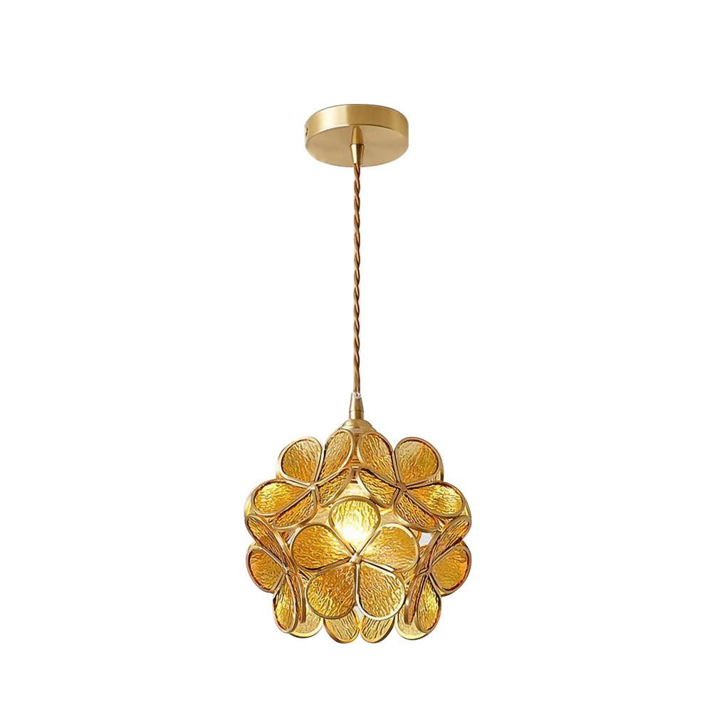 Lustra Suspension en Verre en Forme de Pétale pour Cuisine - Neutralighting