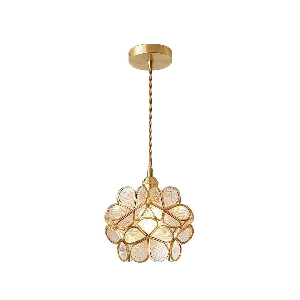 Lustra Suspension en Verre en Forme de Pétale pour Cuisine - Neutralighting