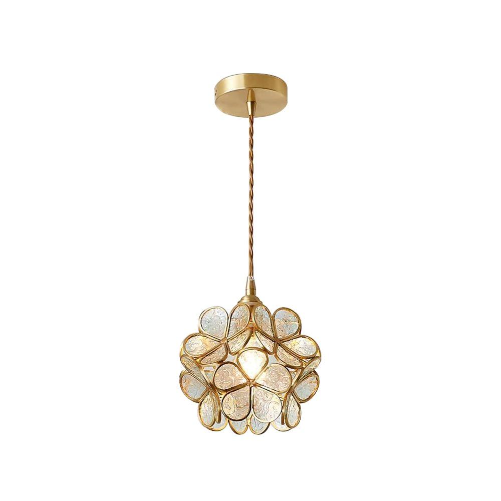 Lustra Suspension en Verre en Forme de Pétale pour Cuisine - Neutralighting