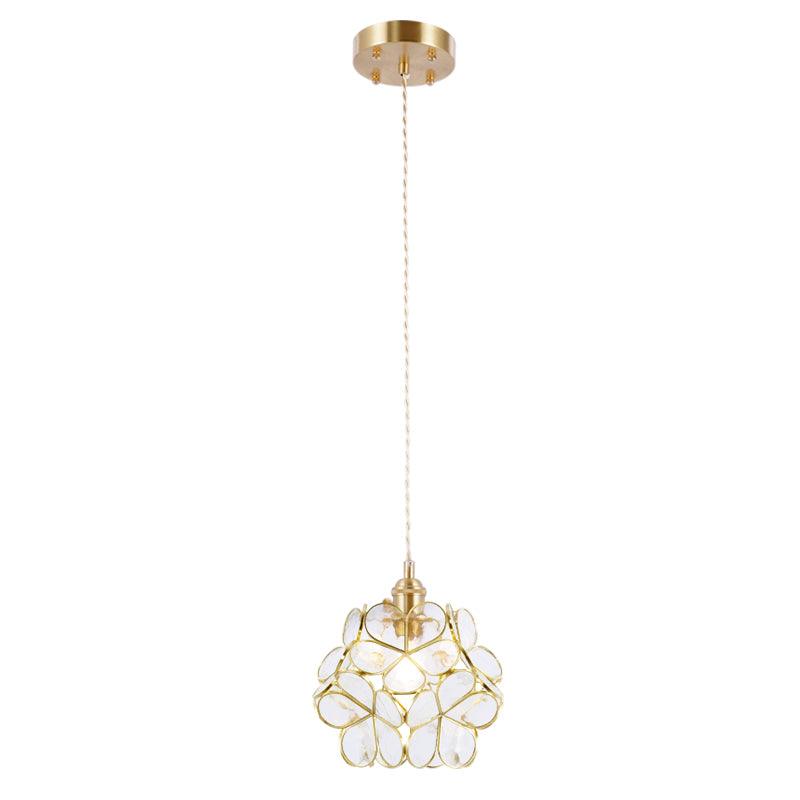 Lustra Suspension en Verre en Forme de Pétale pour Cuisine - Neutralighting