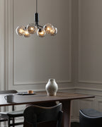 Lustra Suspension en Verre Globe Cluster Laiton - Neutralighting