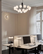 Lustra Suspension en Verre Globe Cluster Laiton - Neutralighting