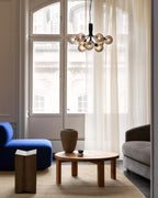 Lustra Suspension en Verre Globe Cluster Laiton - Neutralighting