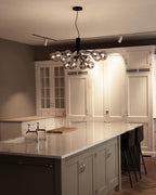 Lustra Suspension en Verre Globe Cluster Laiton - Neutralighting