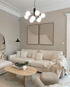 Lustra Suspension en Verre Globe Cluster Laiton - Neutralighting