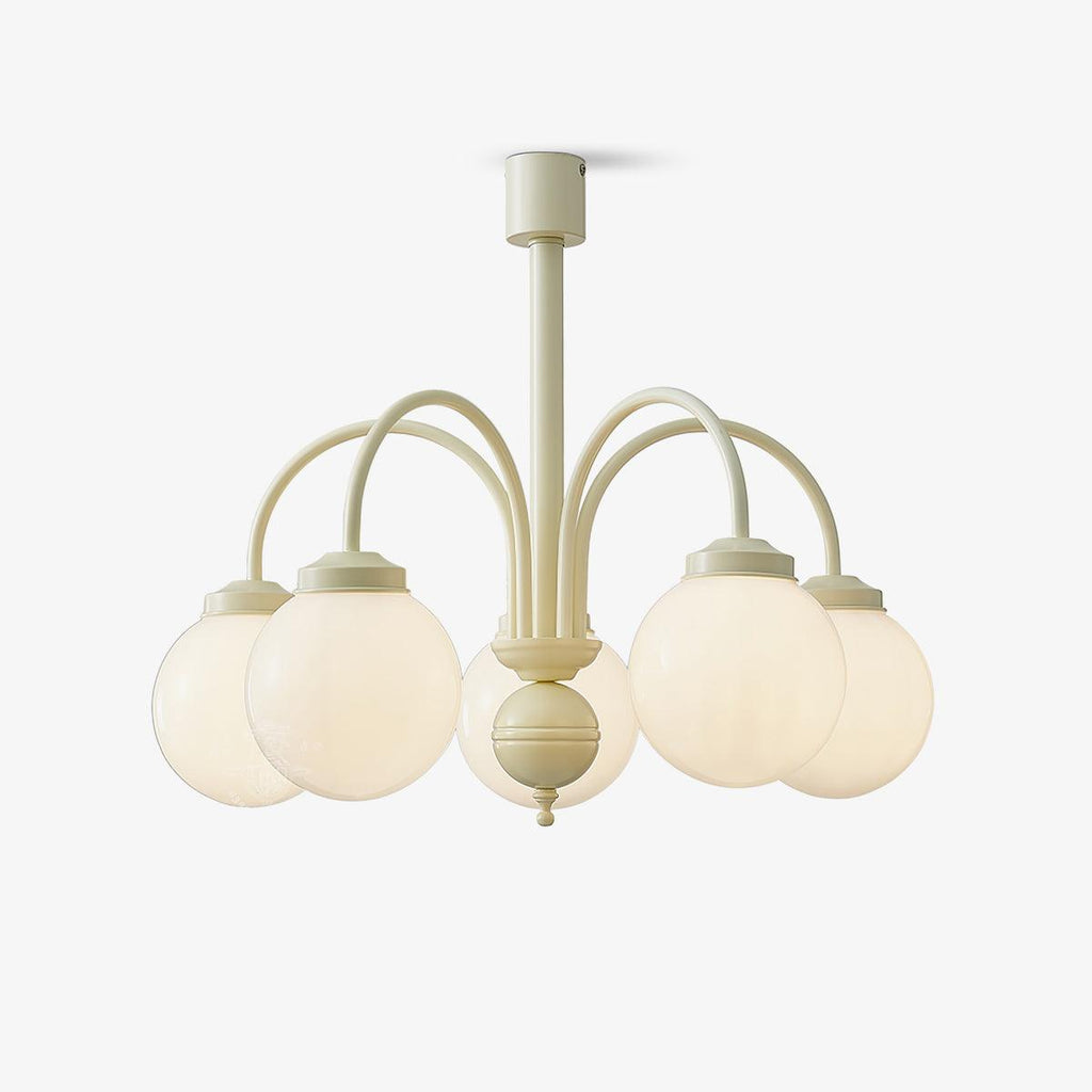 Lustra Chandelier Sphères en Verre Crème - Neutralighting