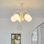 Lustra Chandelier Sphères en Verre Crème - Neutralighting