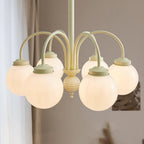Lustra Chandelier Sphères en Verre Crème - Neutralighting