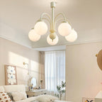 Lustra Chandelier Sphères en Verre Crème - Neutralighting