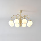 Lustra Chandelier Sphères en Verre Crème - Neutralighting