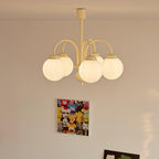 Lustra Chandelier Sphères en Verre Crème - Neutralighting