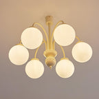 Lustra Chandelier Sphères en Verre Crème - Neutralighting