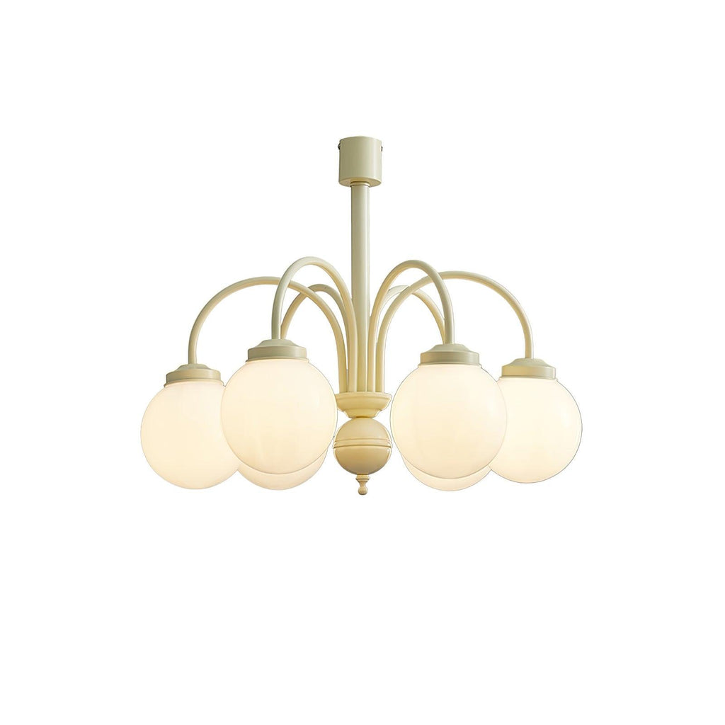 Lustra Chandelier Sphères en Verre Crème - Neutralighting