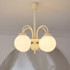 Lustra Chandelier Sphères en Verre Crème - Neutralighting