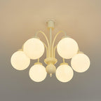 Lustra Chandelier Sphères en Verre Crème - Neutralighting