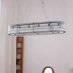 Lustra Suspension en Verre Tube Anneau Moderne Luxe - Neutralighting