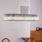 Lustra Suspension en Verre Tube Anneau Moderne Luxe - Neutralighting