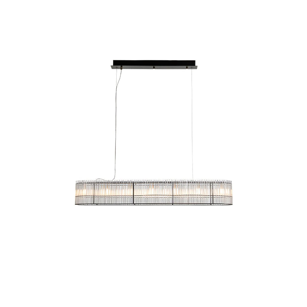 Lustra Suspension en Verre Tube Anneau Moderne Luxe - Neutralighting