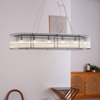 Lustra Suspension en Verre Tube Anneau Moderne Luxe - Neutralighting