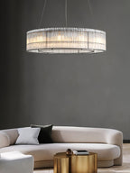 Lustra Suspension en Verre Tube Anneau Moderne Luxe - Neutralighting