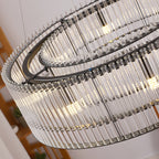 Lustra Suspension en Verre Tube Anneau Moderne Luxe - Neutralighting