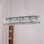 Lustra Suspension en Verre Tube Anneau Moderne Luxe - Neutralighting