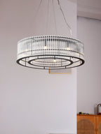 Lustra Suspension en Verre Tube Anneau Moderne Luxe - Neutralighting