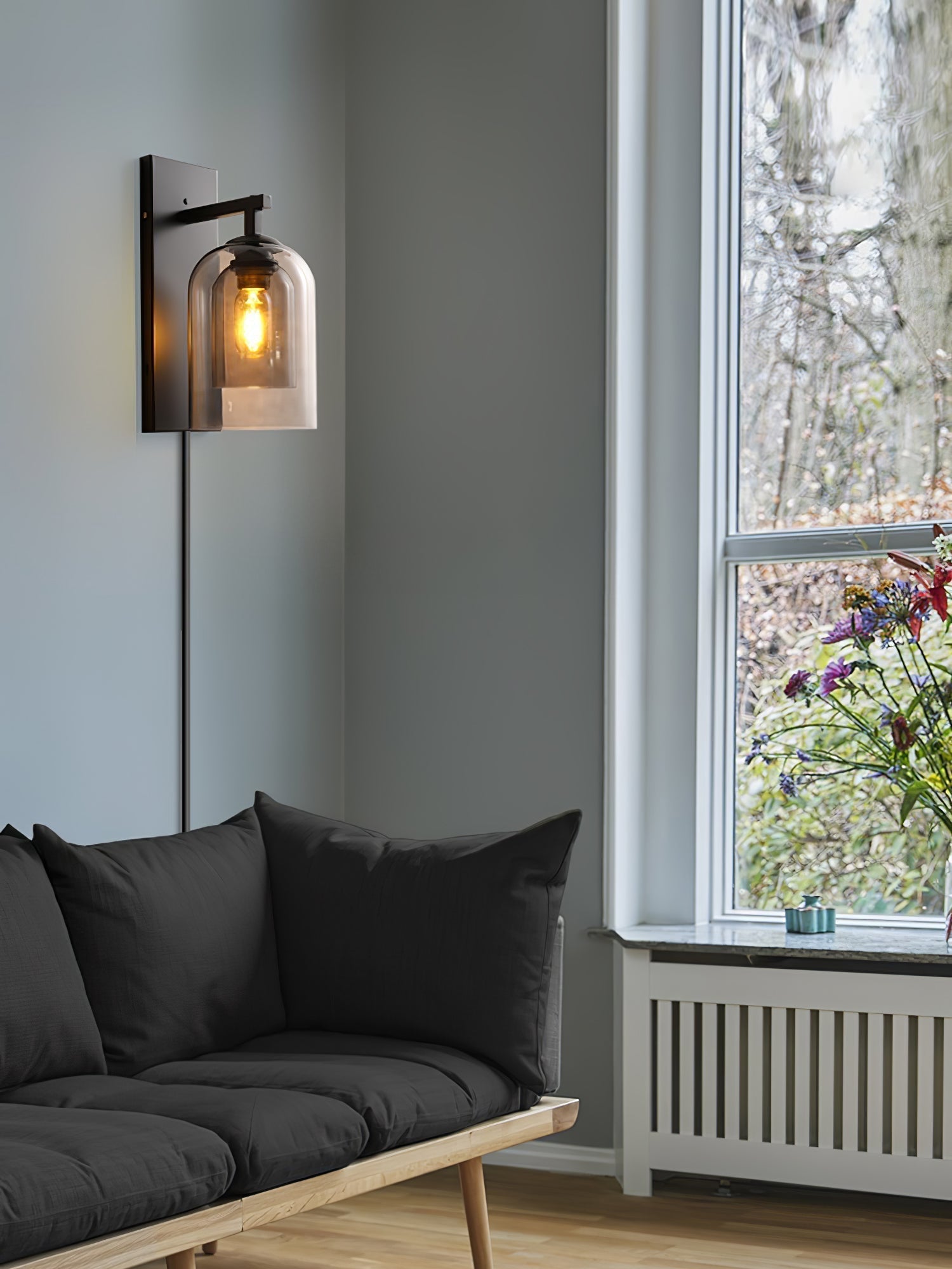 Mora Nordic Art Tubular Plug-in Glass Wall Lamp - Neutralighting