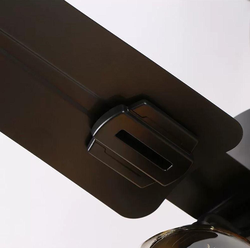 Zazoren Plafonnier Verre Noir Vintage - Neutralighting