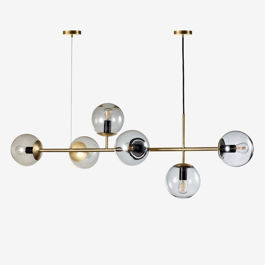 Lustra Suspension Orb Laiton Verre Pour Salon - Neutralighting