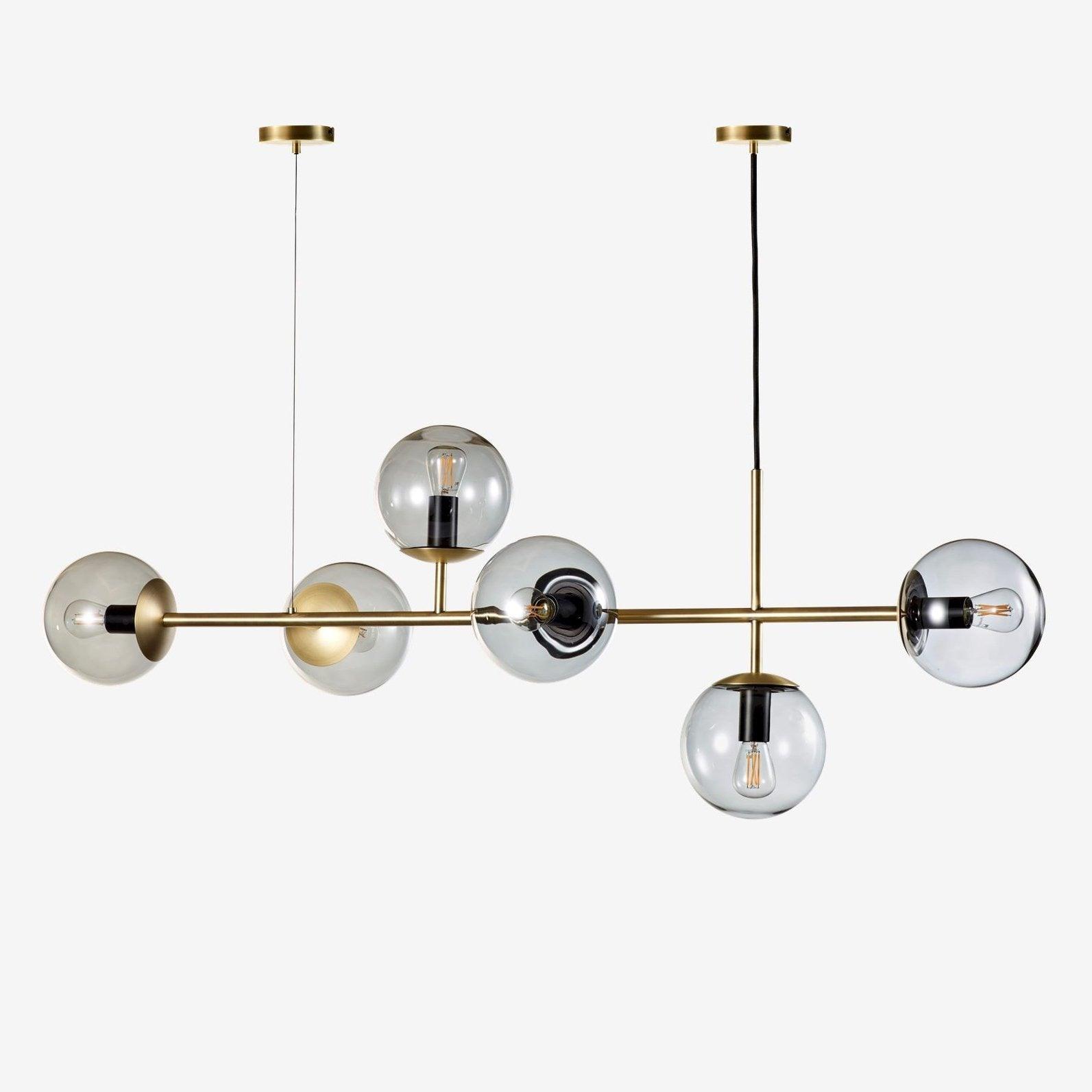 Lustra Suspension Orb Laiton Verre Pour Salon - Neutralighting