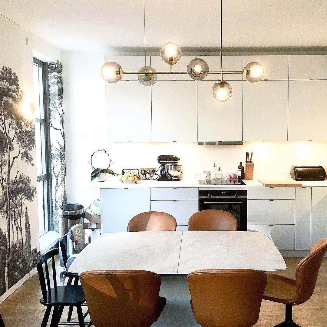 Lustra Suspension Orb Laiton Verre Pour Salon - Neutralighting