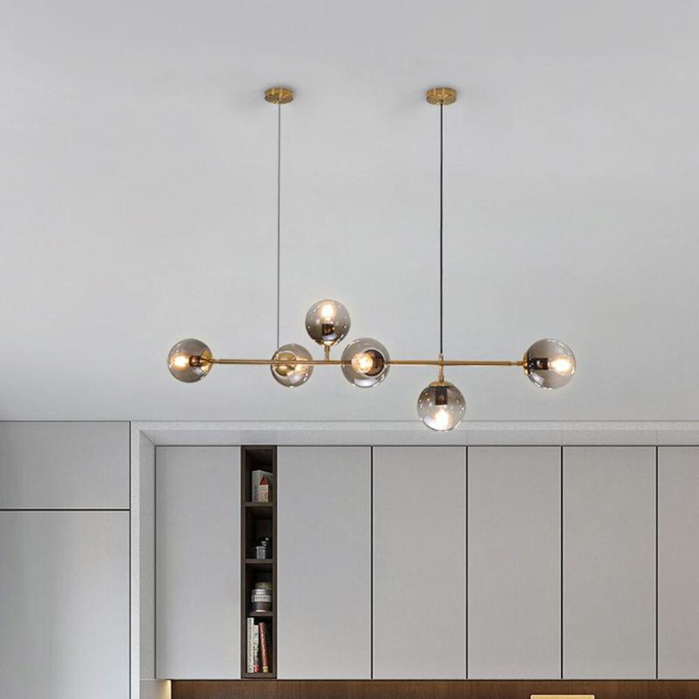 Lustra Suspension Orb Laiton Verre Pour Salon - Neutralighting