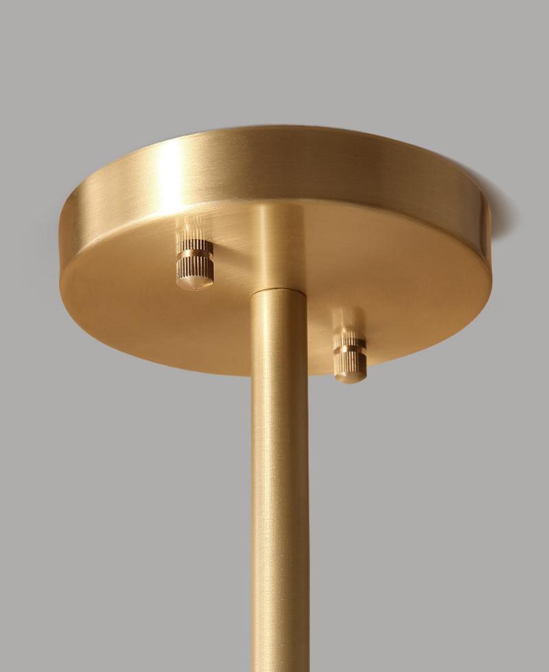 Lustra Chandelier en Laiton Verre Opale - Neutralighting