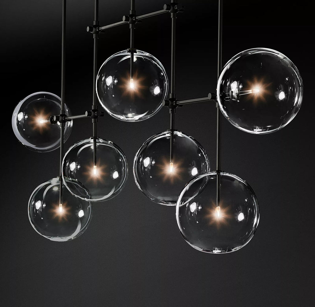 Orbit Chandelier en Verre Contemporain - Neutralighting
