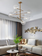 Orbit Chandelier en Verre Contemporain - Neutralighting