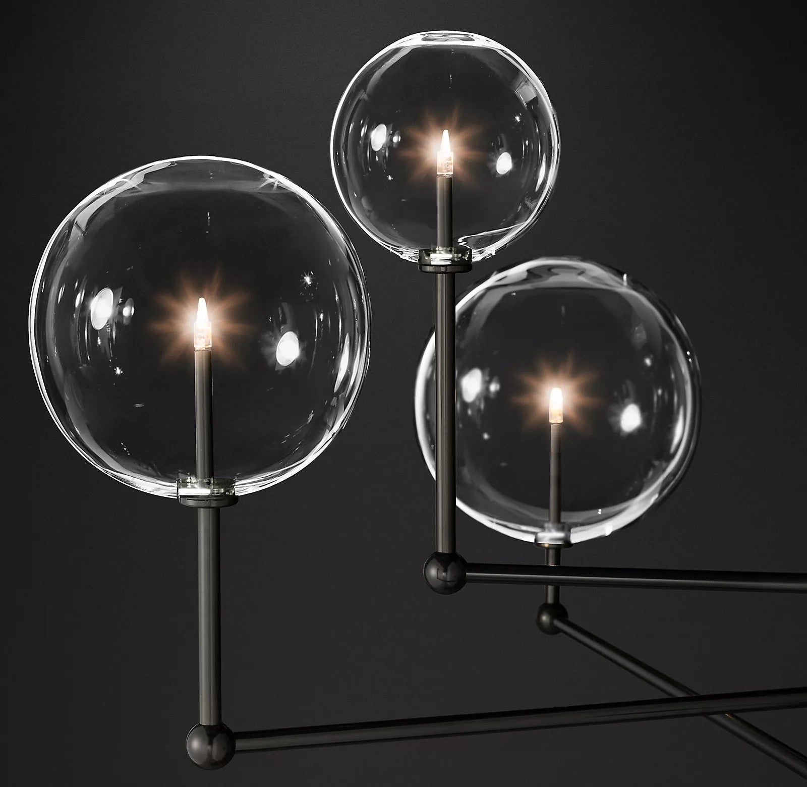 Orbit Chandelier en Verre Contemporain - Neutralighting