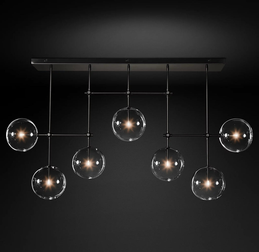 Orbit Chandelier en Verre Contemporain - Neutralighting