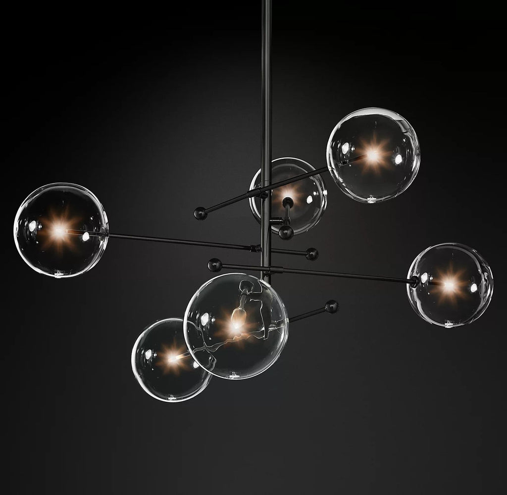 Orbit Chandelier en Verre Contemporain - Neutralighting