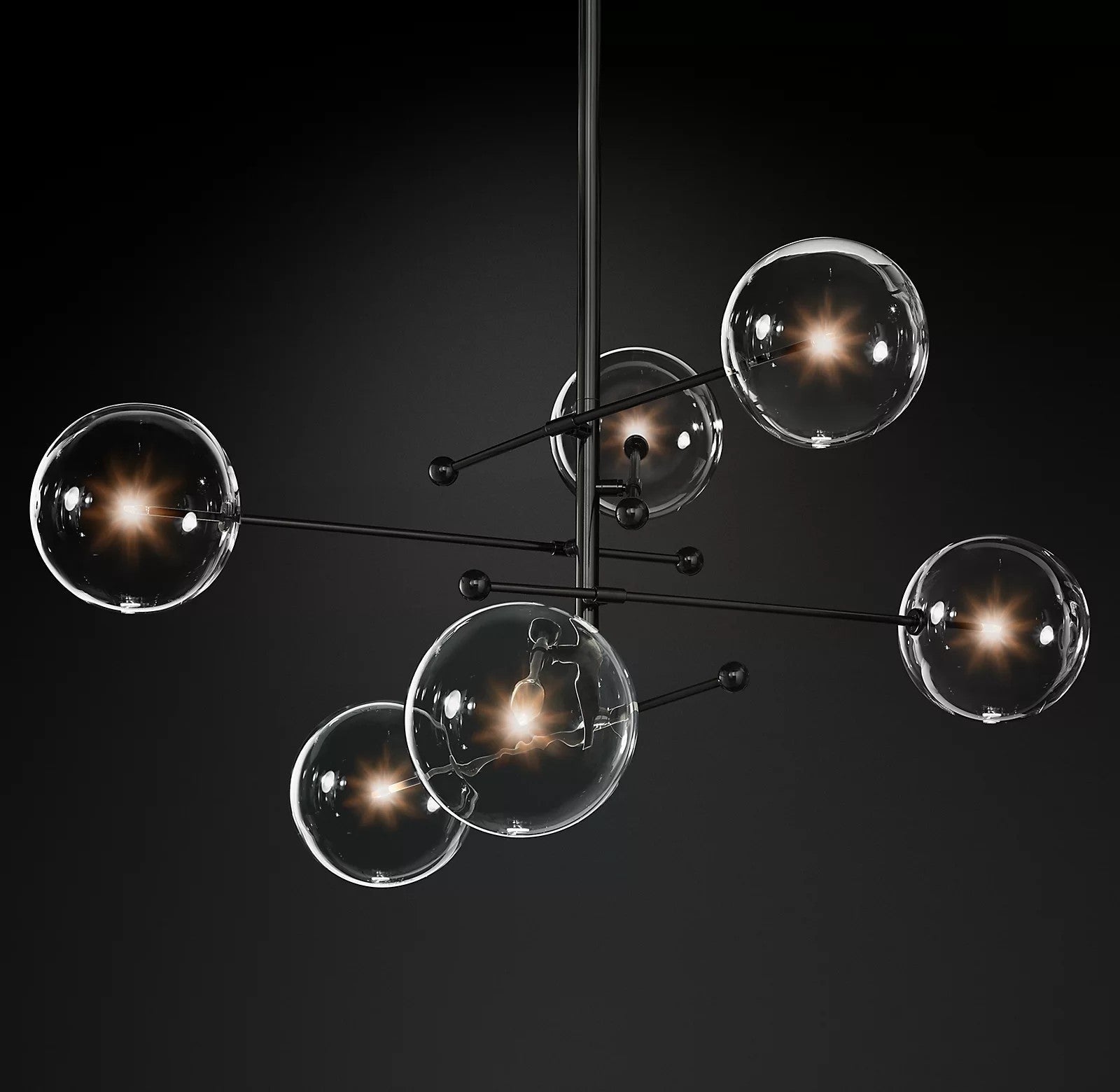 Orbit Chandelier en Verre Contemporain - Neutralighting