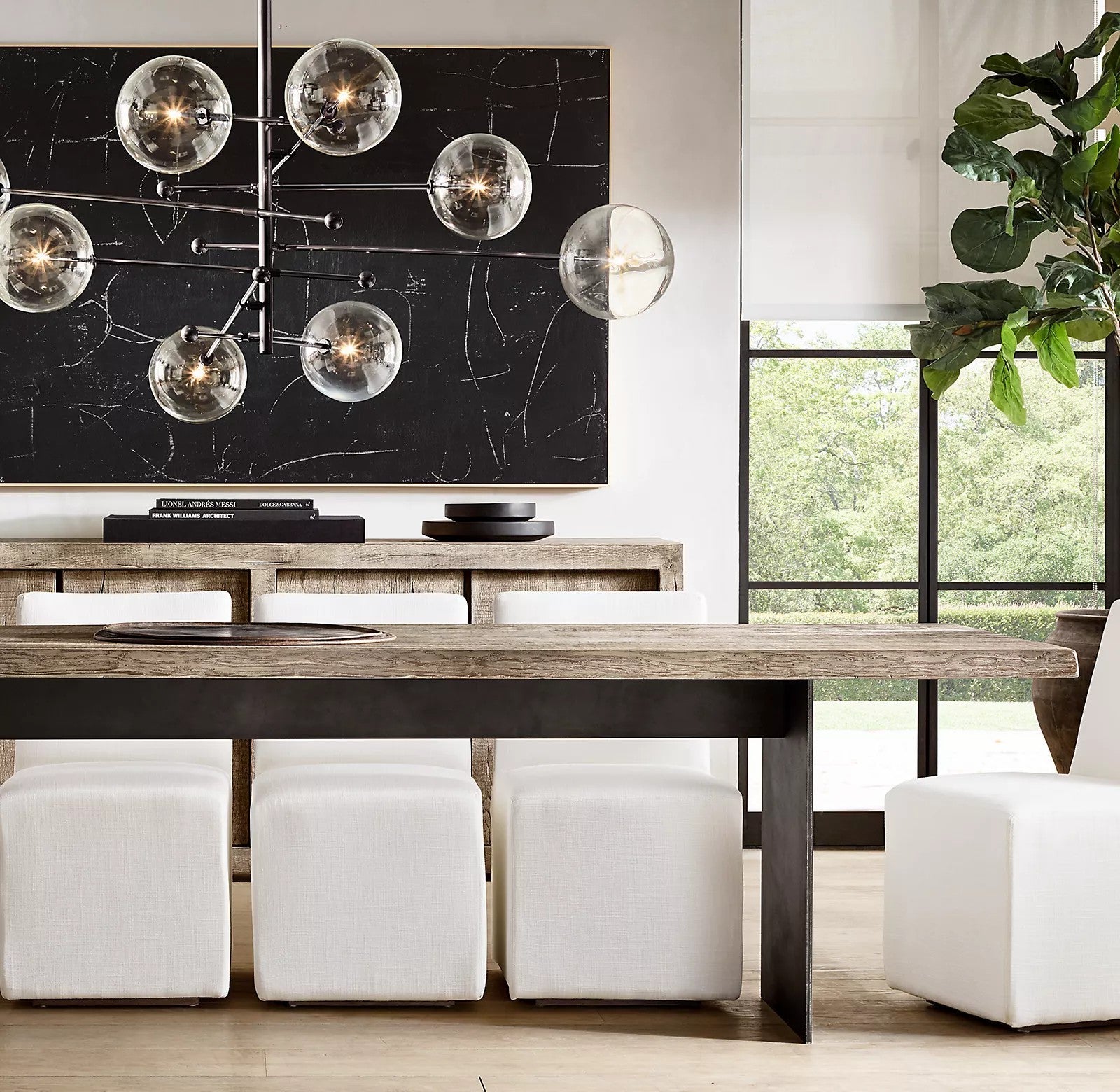 Orbit Chandelier en Verre Contemporain - Neutralighting