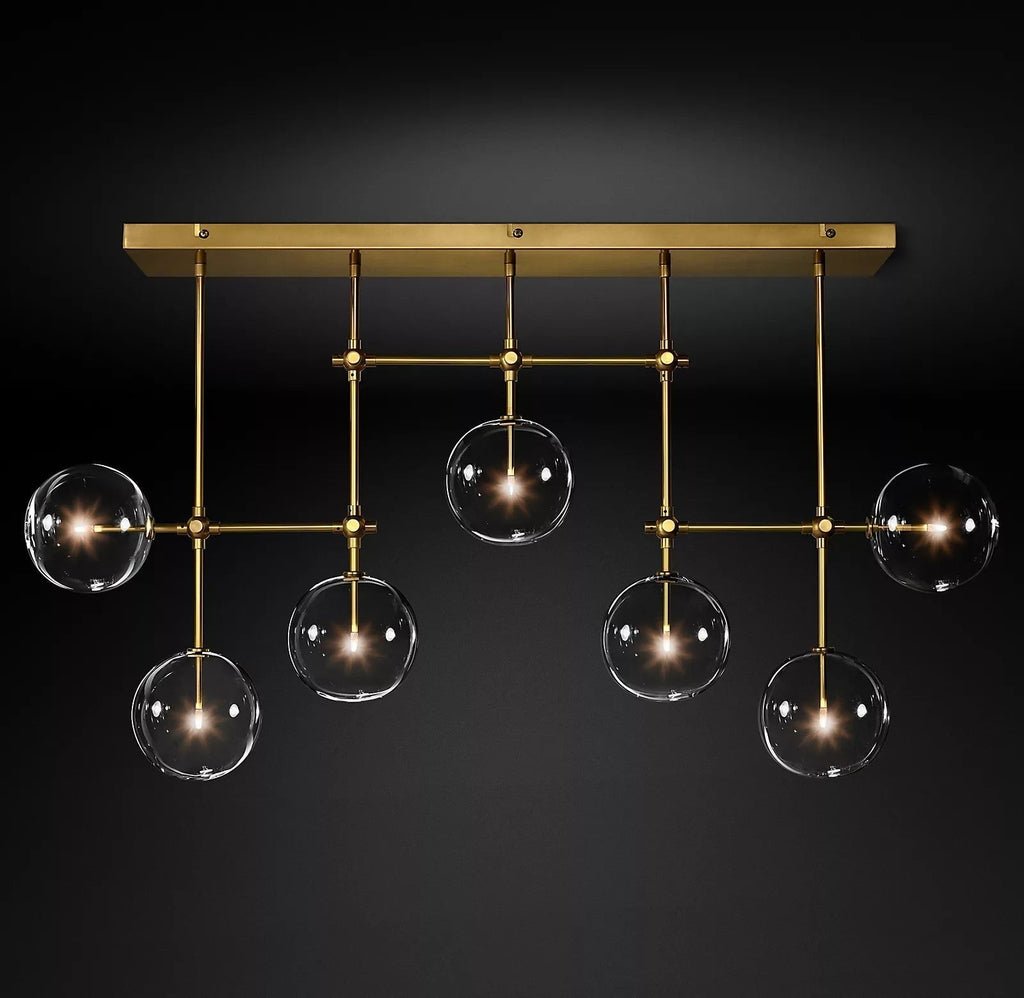 Orbit Chandelier en Verre Contemporain - Neutralighting