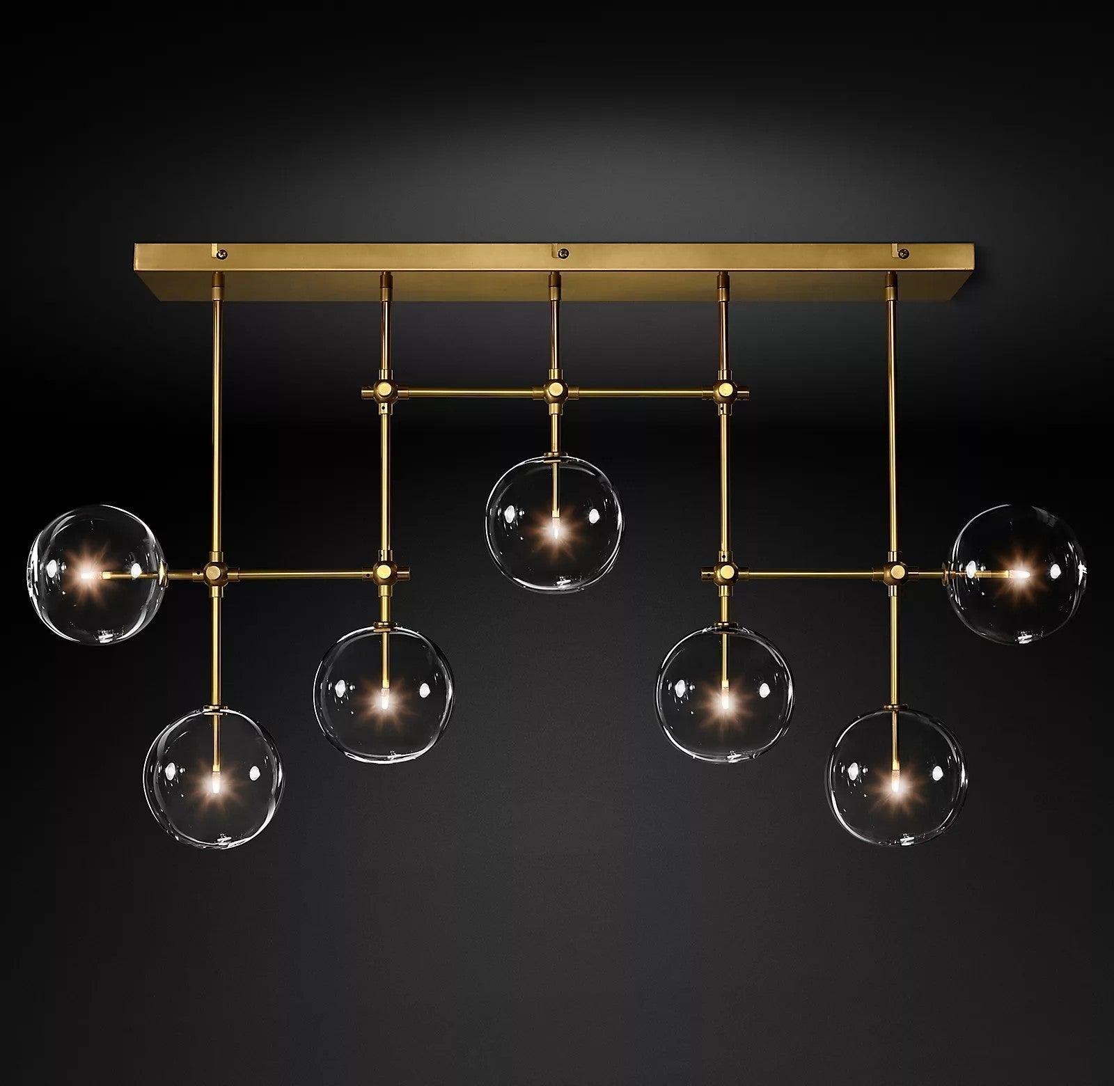 Orbit Chandelier en Verre Contemporain - Neutralighting