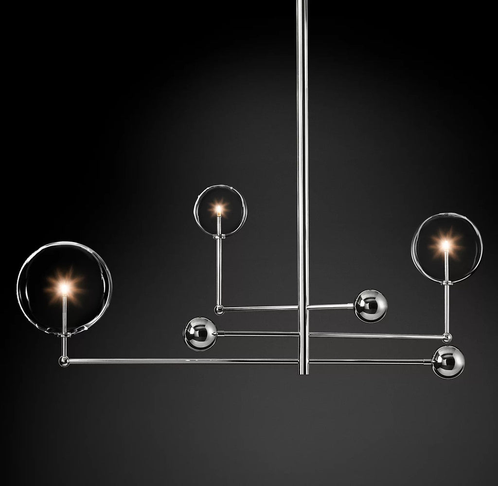 Orbit Chandelier en Verre Contemporain - Neutralighting