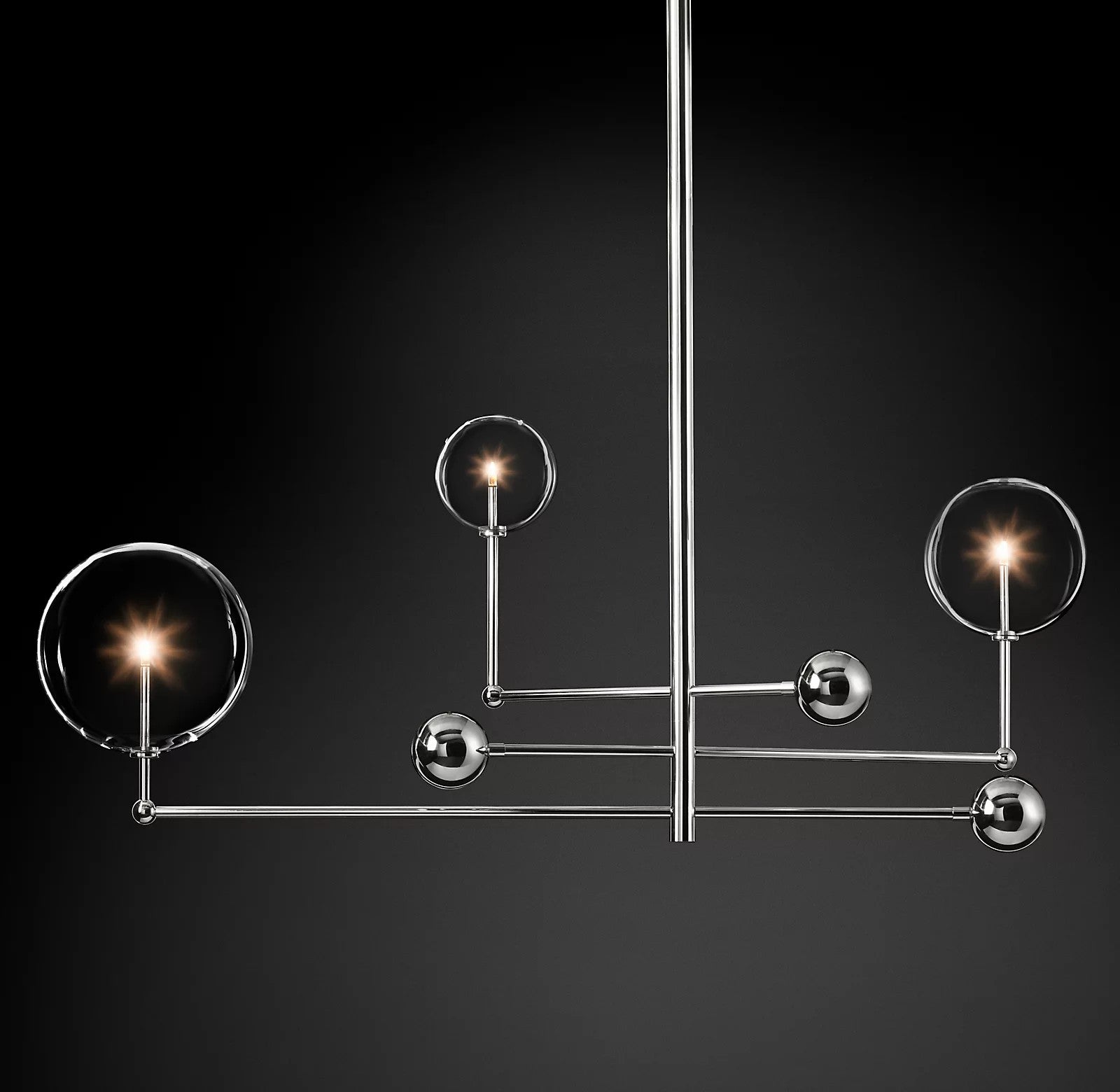 Orbit Chandelier en Verre Contemporain - Neutralighting