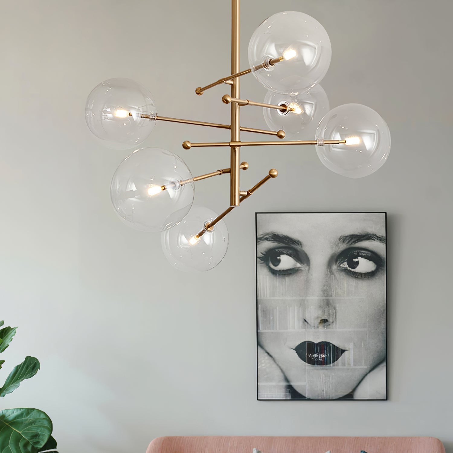 Orbit Chandelier en Verre Contemporain - Neutralighting