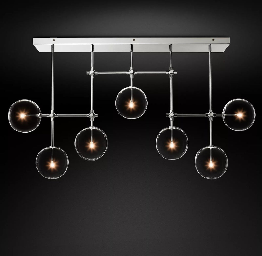 Orbit Chandelier en Verre Contemporain - Neutralighting