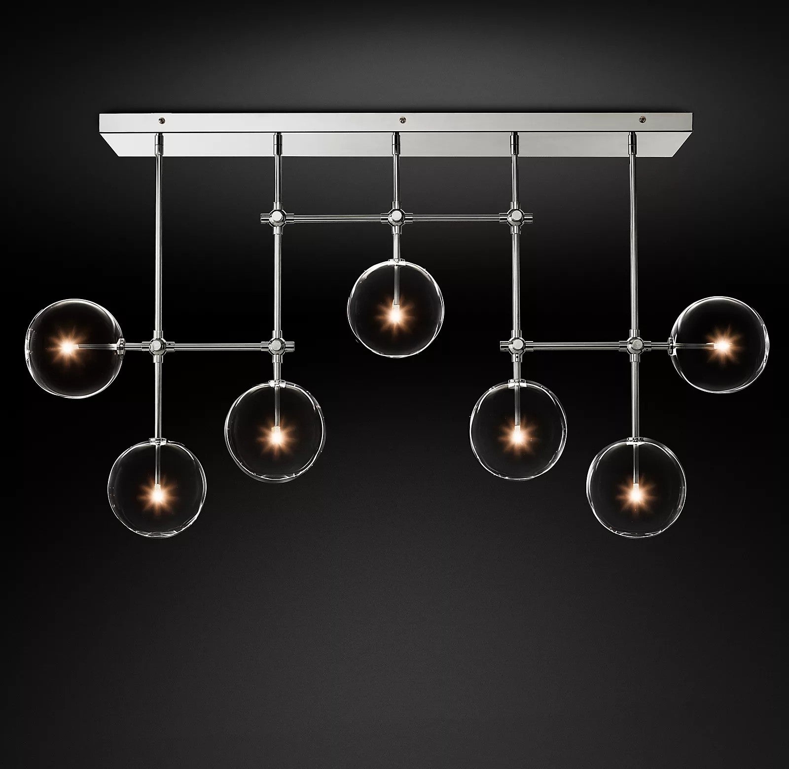 Orbit Chandelier en Verre Contemporain - Neutralighting