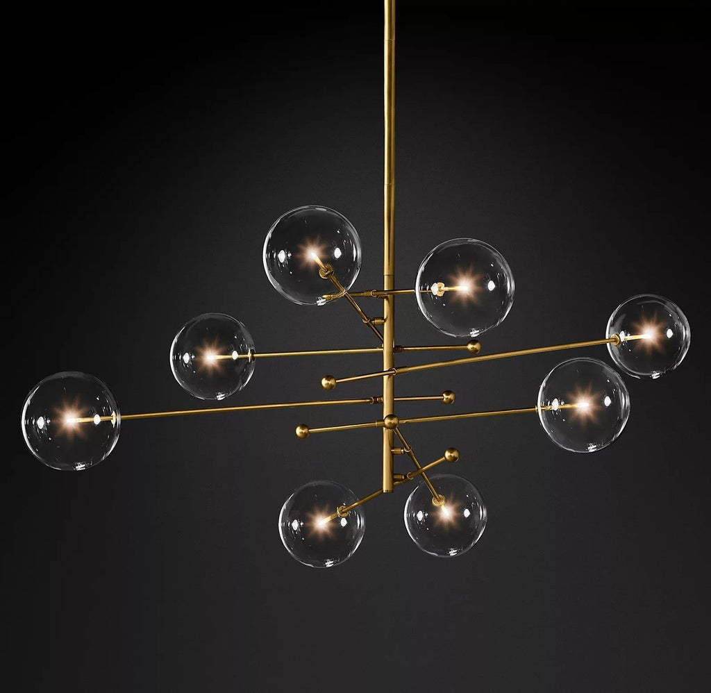 Orbit Chandelier en Verre Contemporain - Neutralighting
