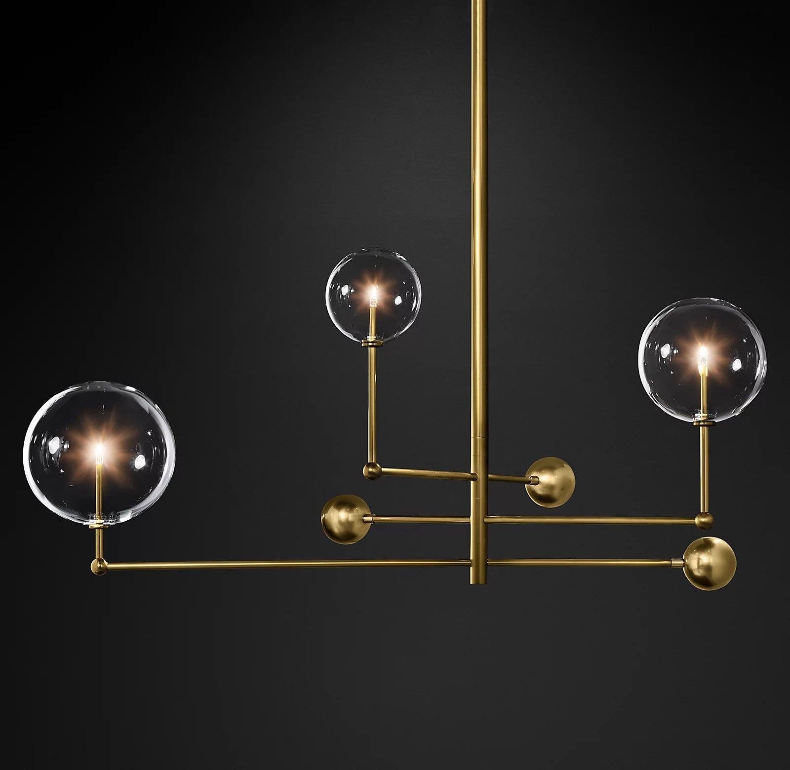 Orbit Chandelier en Verre Contemporain - Neutralighting